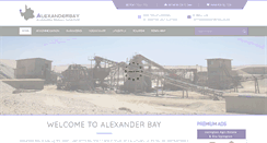 Desktop Screenshot of alexanderbay.co.za