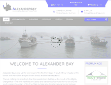 Tablet Screenshot of alexanderbay.co.za